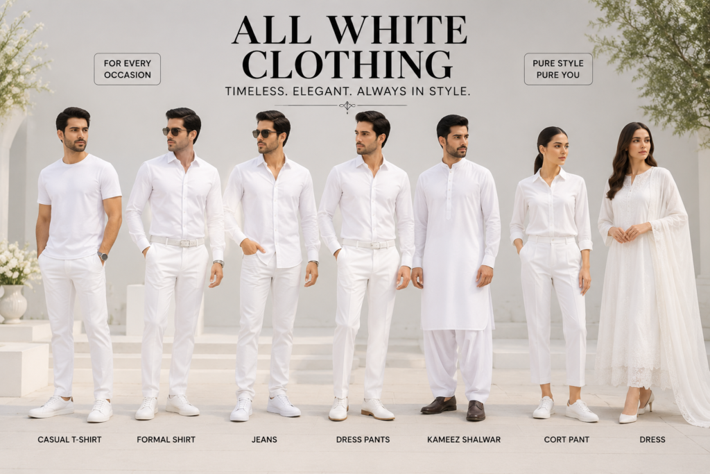 All White Clothing