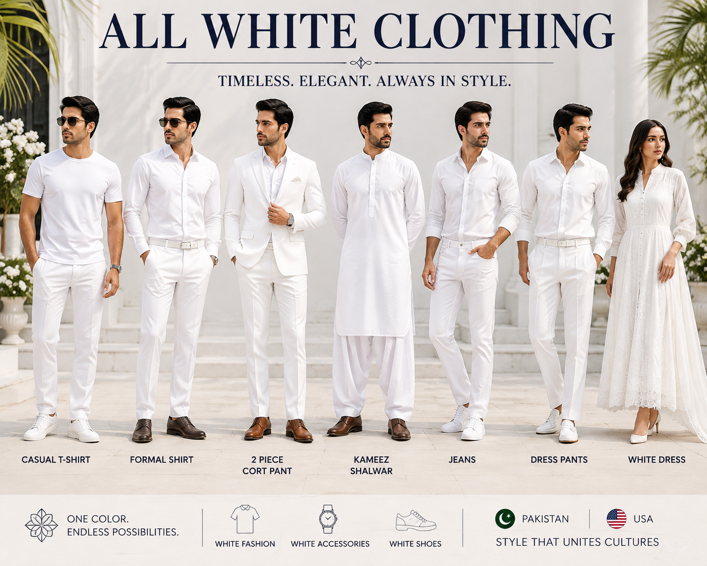 All White Clothing